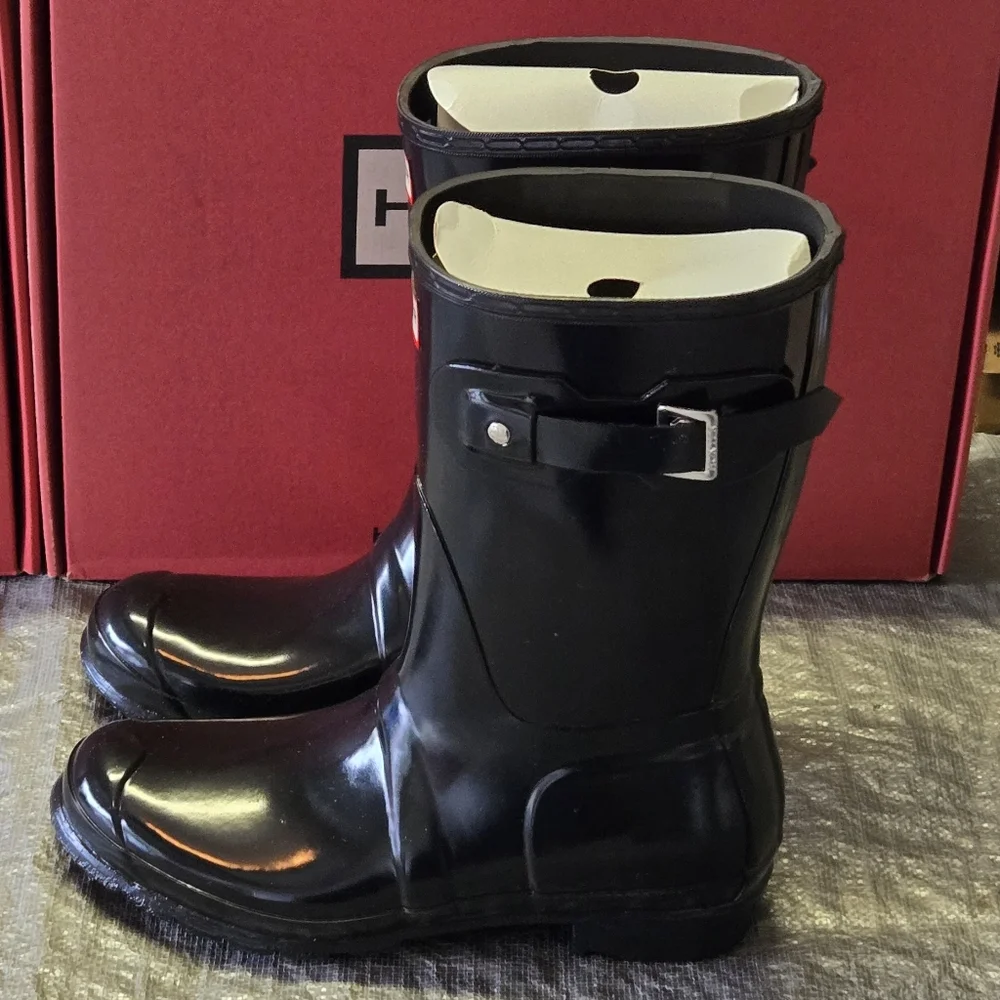 Women's Original Short Gloss‎ Rain Boots - Black - Picture 5 of 7